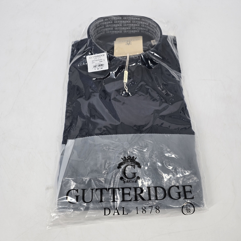 Gutteridge Navy Blue Flannel Button Down Shirt Size 15/38 NEW